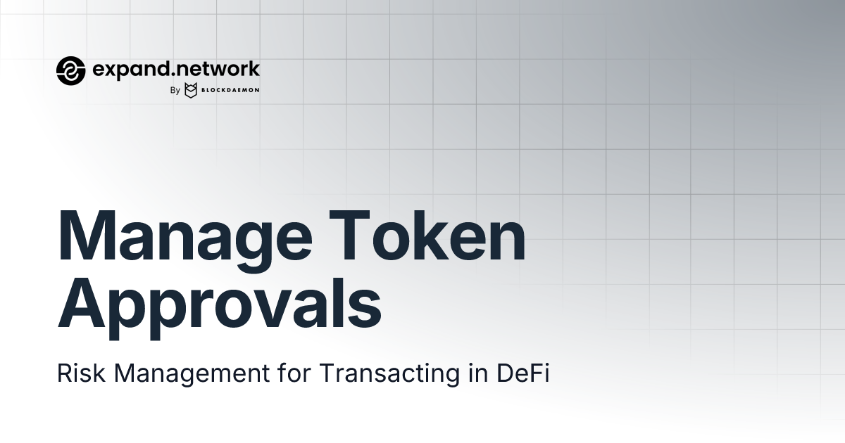 Manage token approvals expandwork